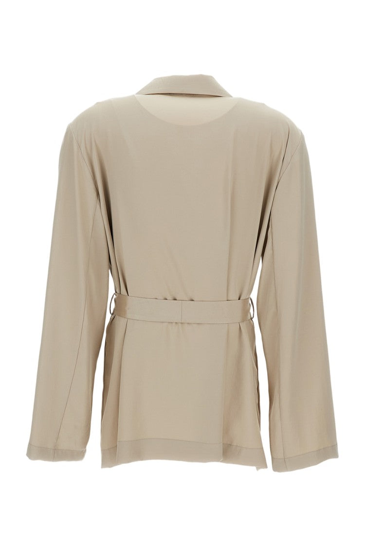 Parosh Tailored Beige Jacket With Clean Minimalist Design