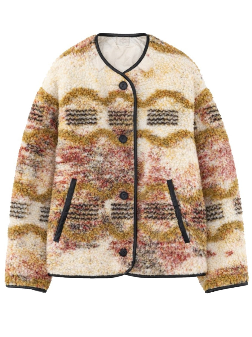Isabel Marant Étoile Multicolor Boucle Abstract Pattern Jacket