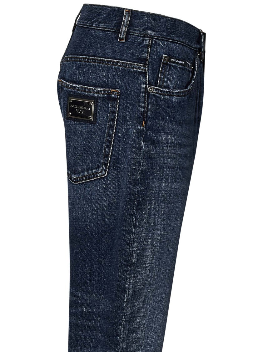 Dolce & Gabbana Loose Fit Denim Jeans