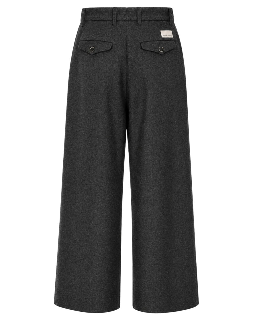 Nine In The Morning Kette Rubino 2 Pleated Wool-Blend Wide-Leg Culotte