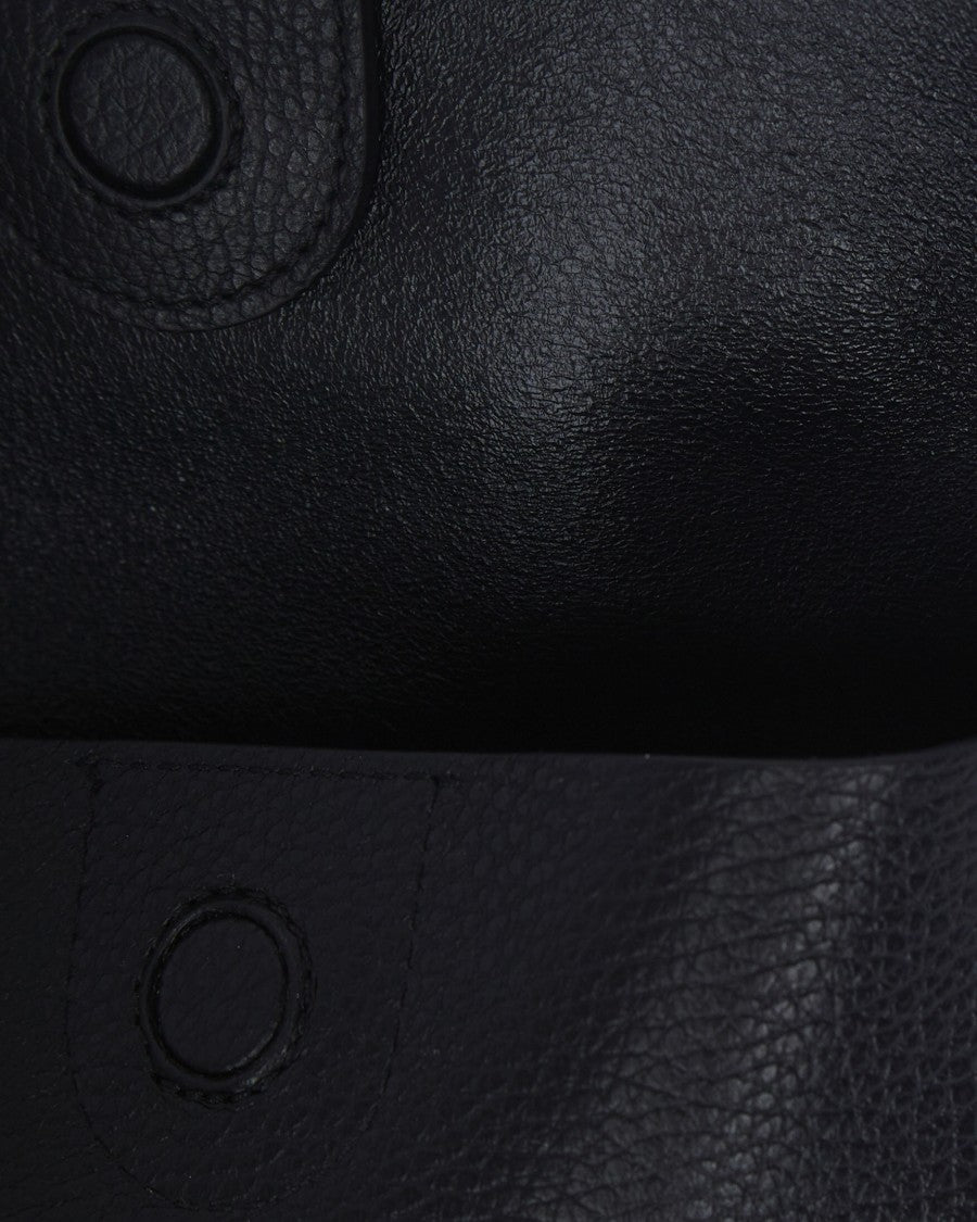 Patrizia Pepe Medium Textured Shoulder Bag With Logo Detailing