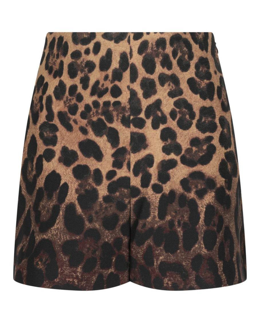 Valentino Animal Print Ombré Mid-Rise Shorts