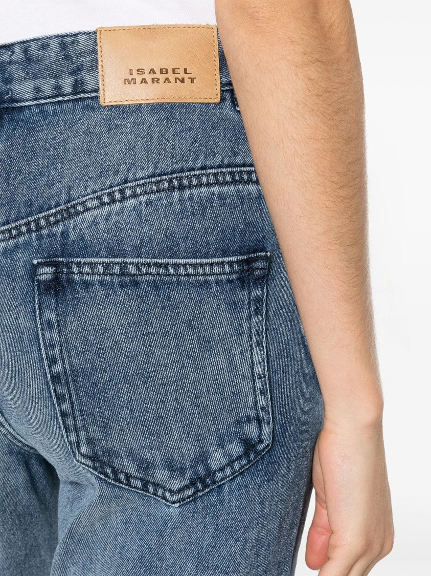 Isabel Marant Blue Belvira Bootcut Lyocell Pants