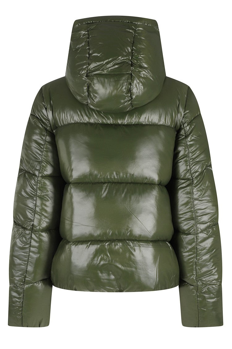 Save The Duck Shiny Quilted Down Jacket With Hood