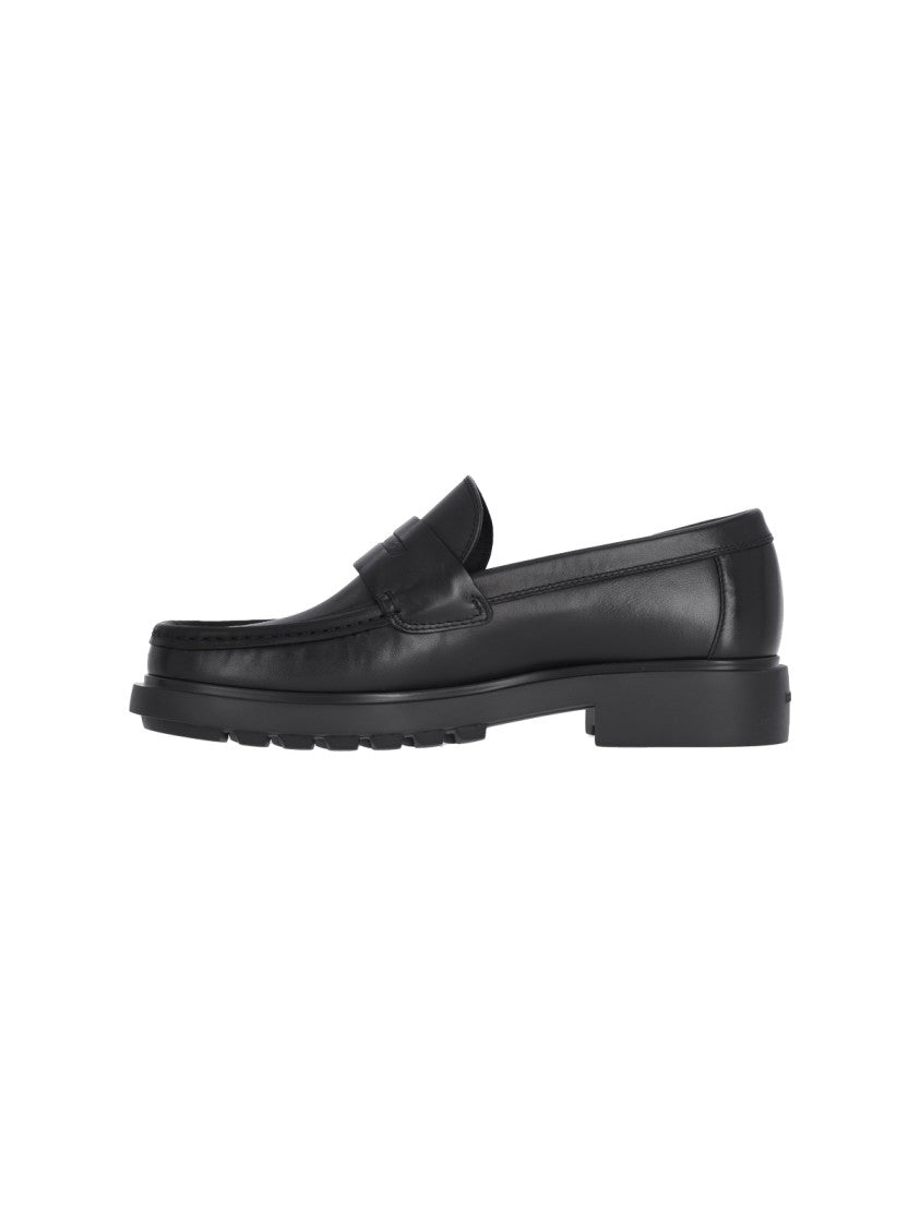 Ferragamo "Penny" Loafers – Black