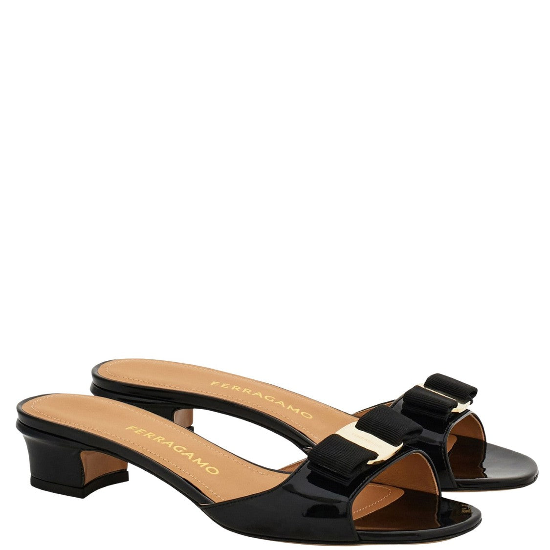 Salvatore Ferragamo Slip-On Leather Sandals