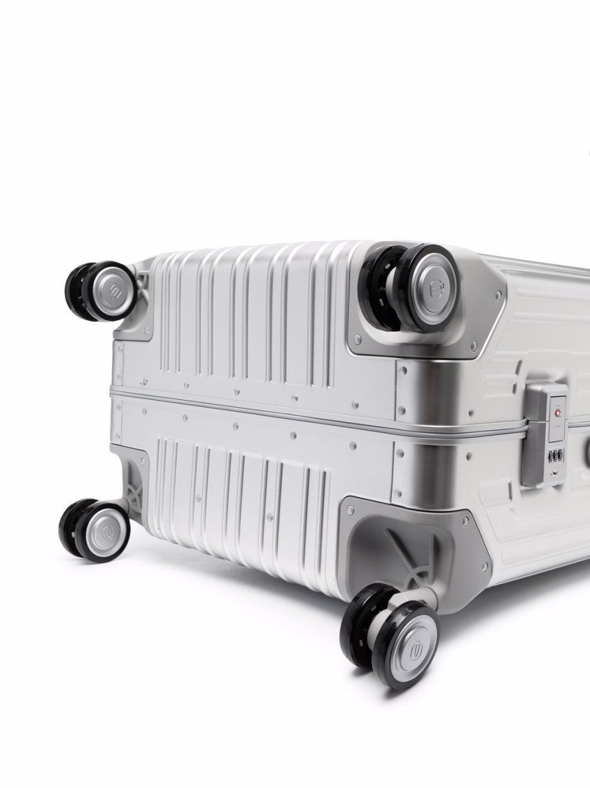 Piquadro Metallic Ribbed Hard-Shell Trolley