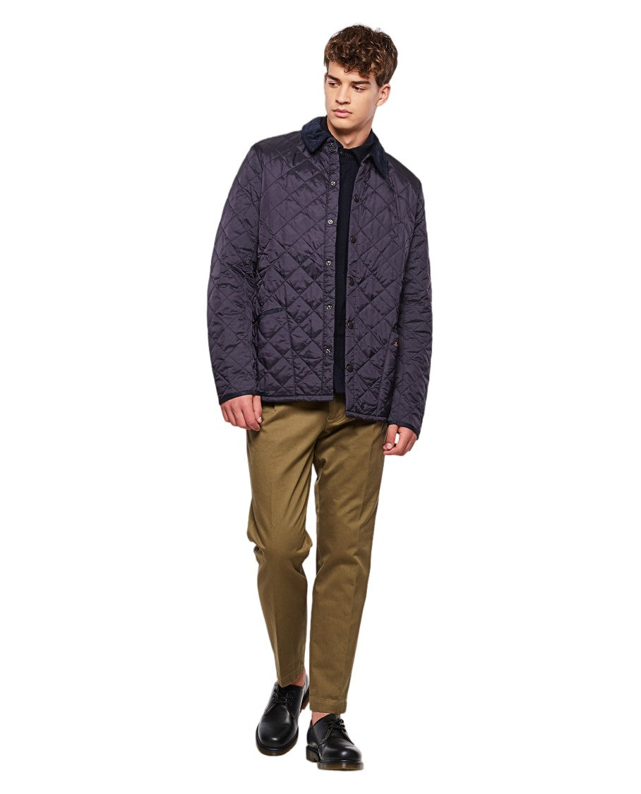 Barbour Heritage Liddesdale Quilted Jacket With Corduroy Collar