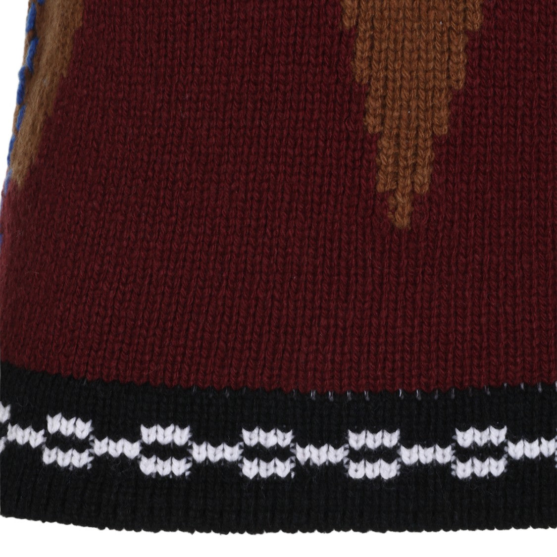 Marni Sleeveless Geometric Pattern Knit Vest With V-Neckline