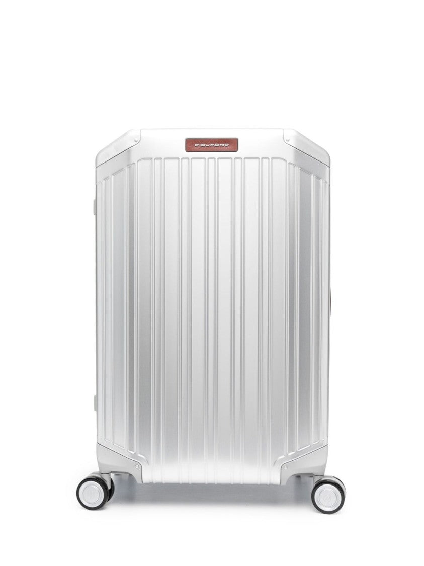Piquadro Medium Rigid Trolley With Vertical Grooves