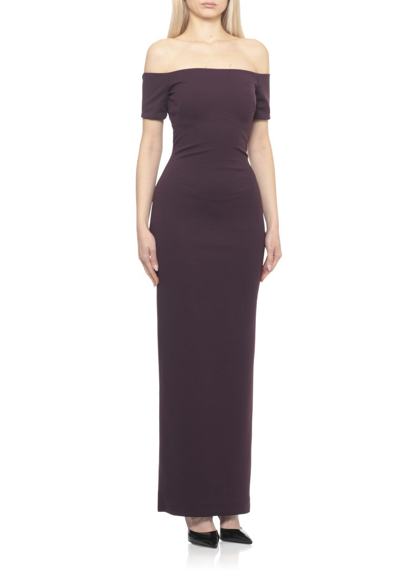 Solace London Nile Maxi Dress With Off-Shoulder Design And Rear Zip Fastening