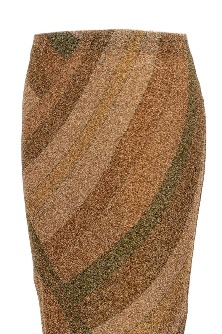 Emilio Pucci Jersey Lame' Midi Skirt