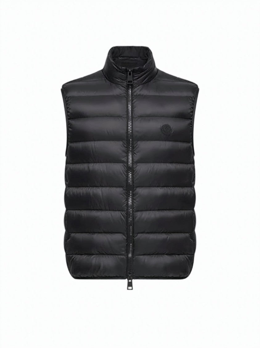 Moncler Quilted Casual Vest With High Collar