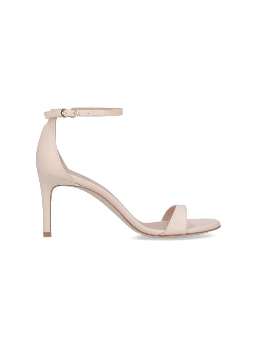 Stuart Weitzman "Nudist Ii 75" Slingback Sandals – Pink