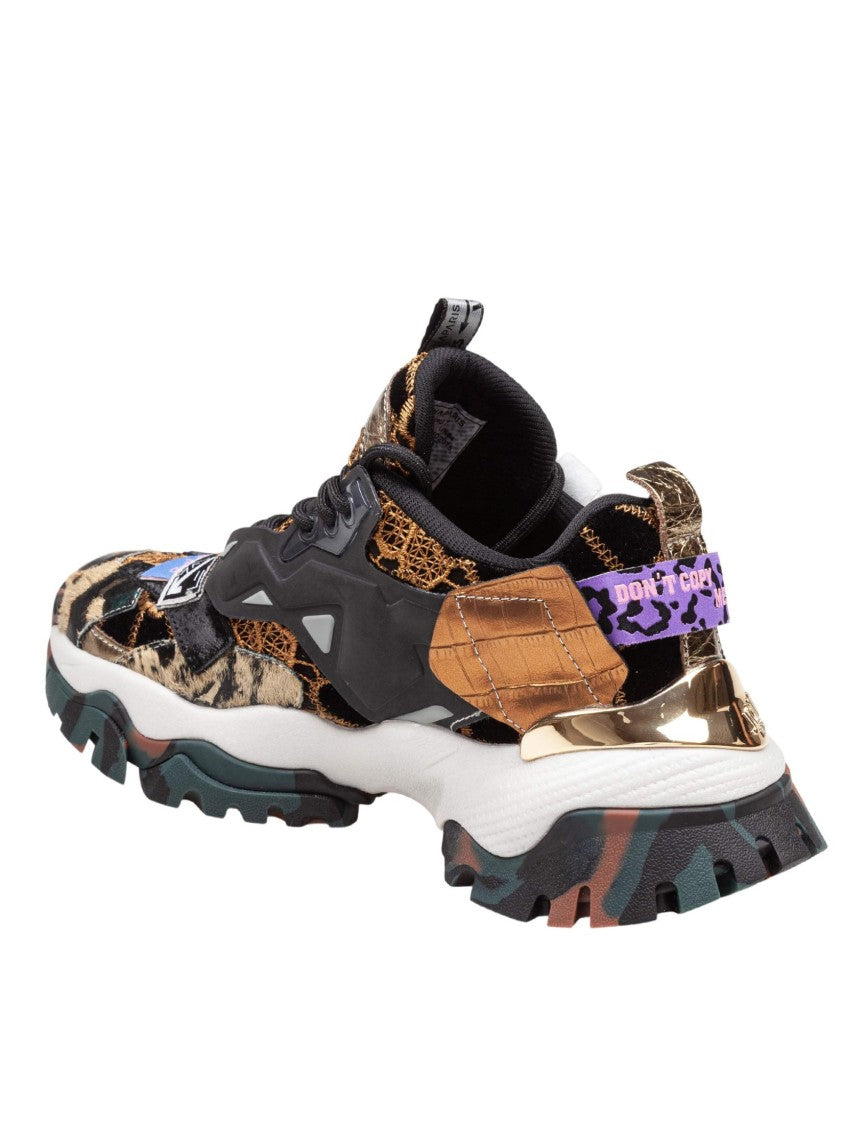 Joia Sneakers In Mix Di Materiali Multicolor