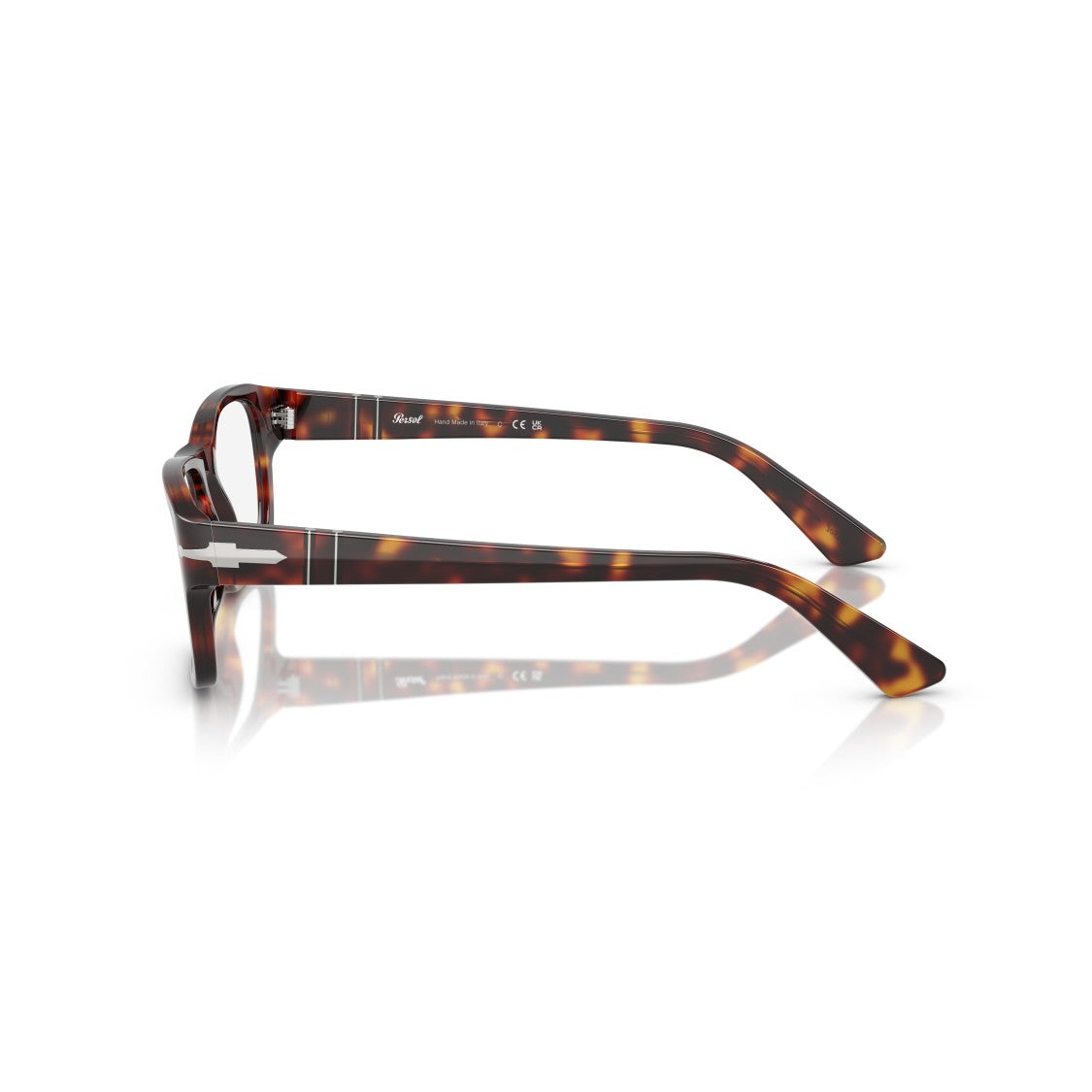 Persol 0Po3364v Tortoiseshell Acetate Rectangular Eyeglasses With Arrow Detail