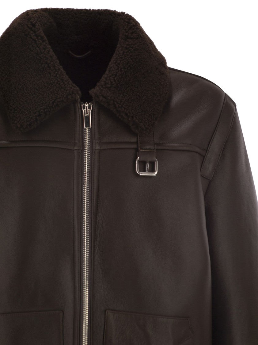 Pt Torino Shearling Aviator Jacket