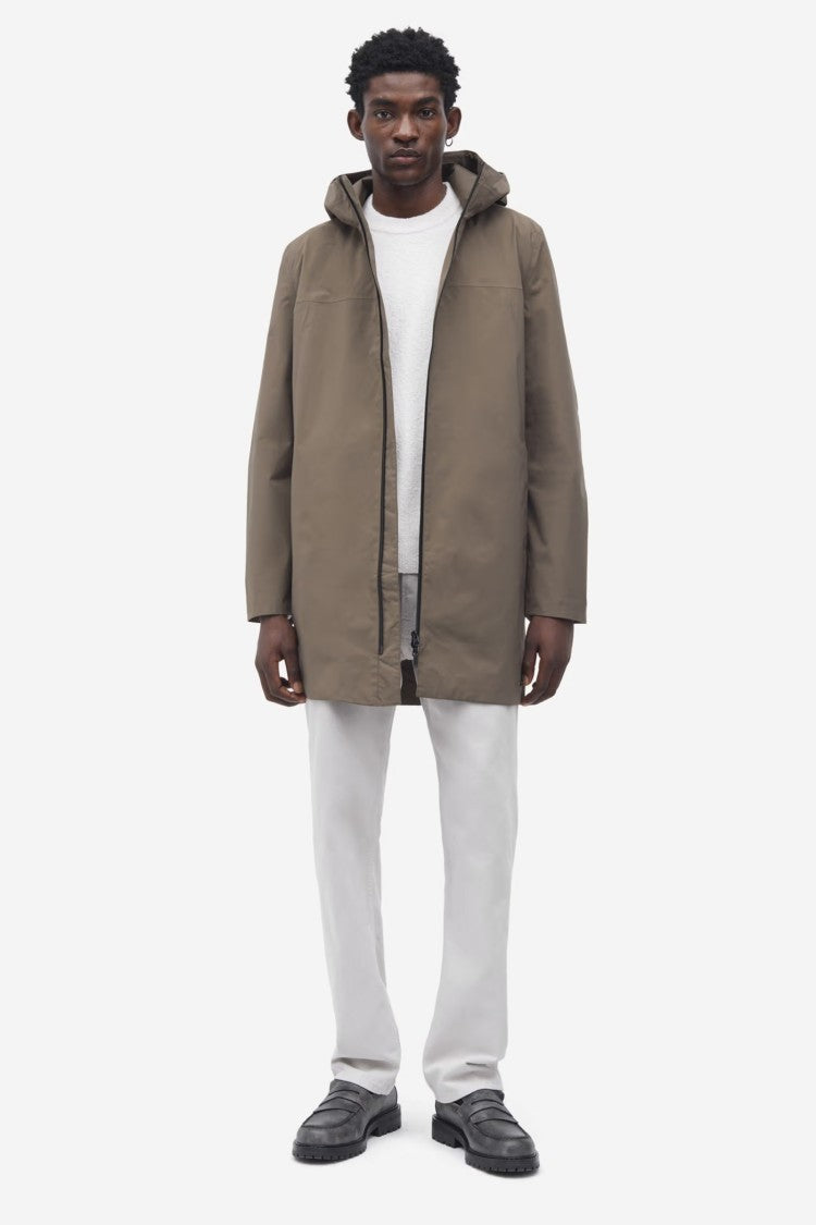 Samsoe Samsoe Khaki Raincoat With Functional Design