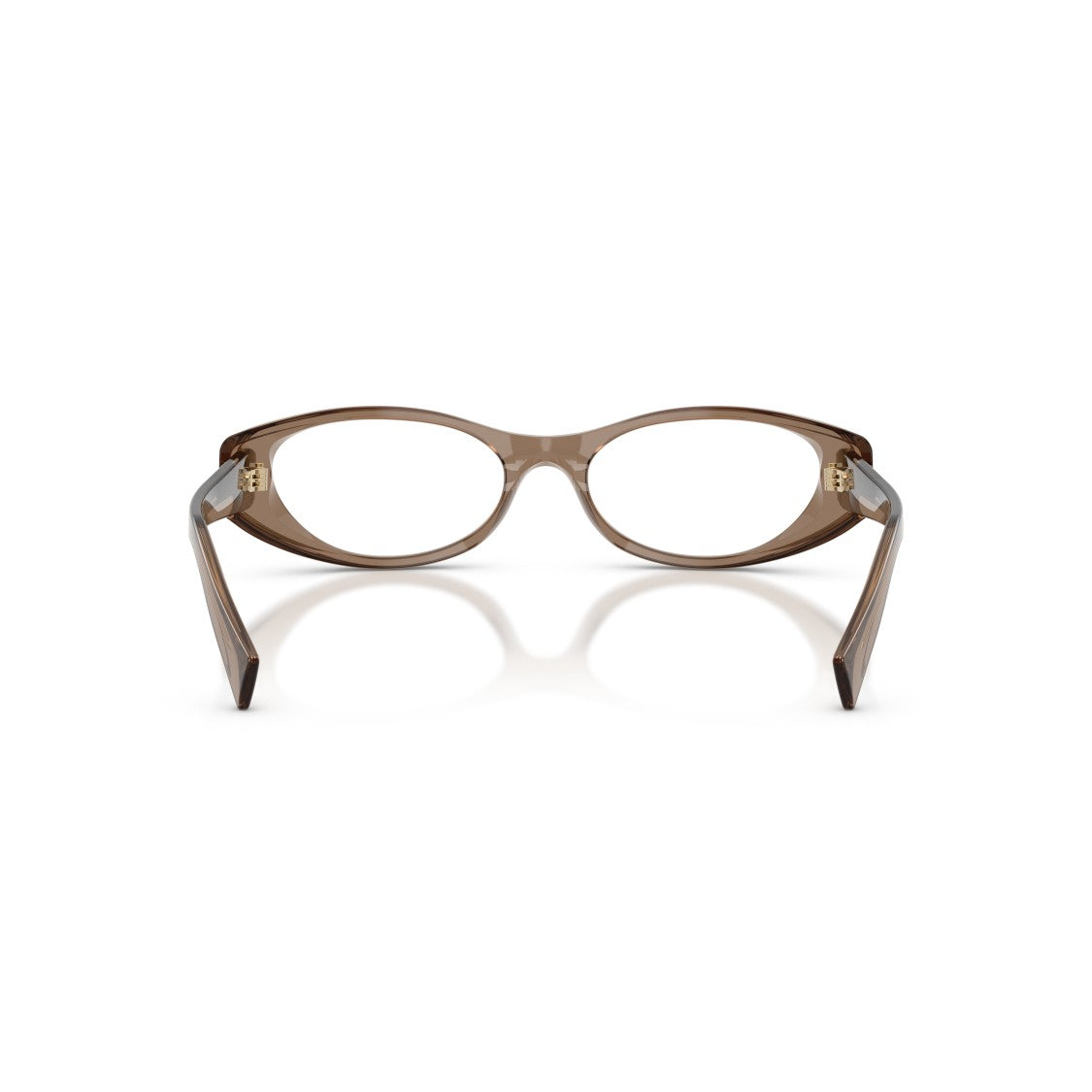 Miu Miu 0Mu 03Zv Translucent Brown Acetate Cat-Eye Sunglasses