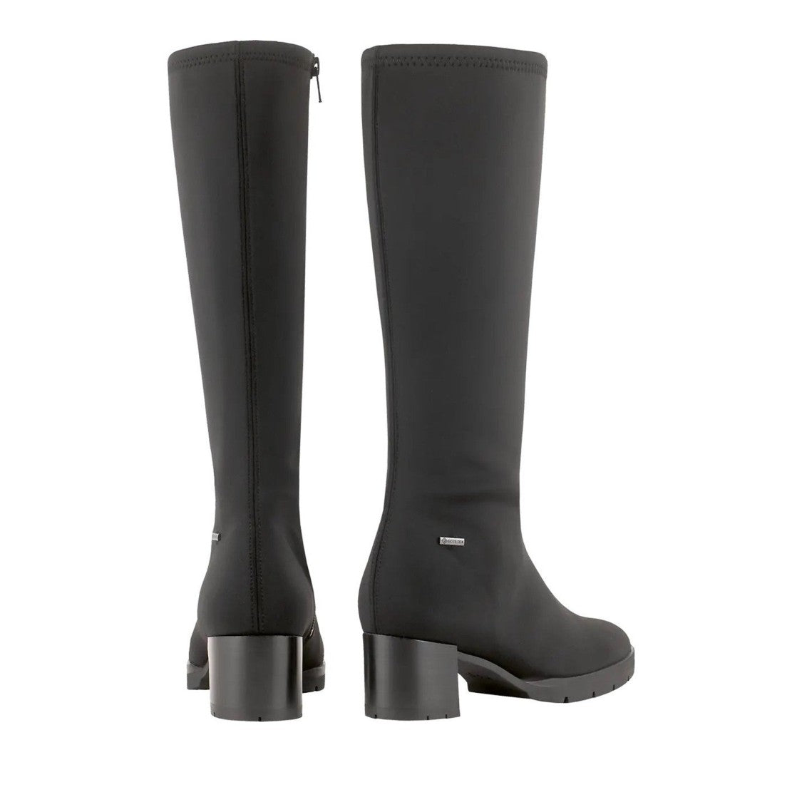 Högl Black Synthetic Mid-Length Block Heel Boots
