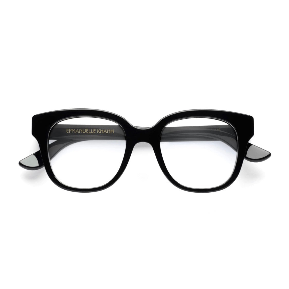 Emmanuelle Khanh Black Square Acetate Eyeglasses