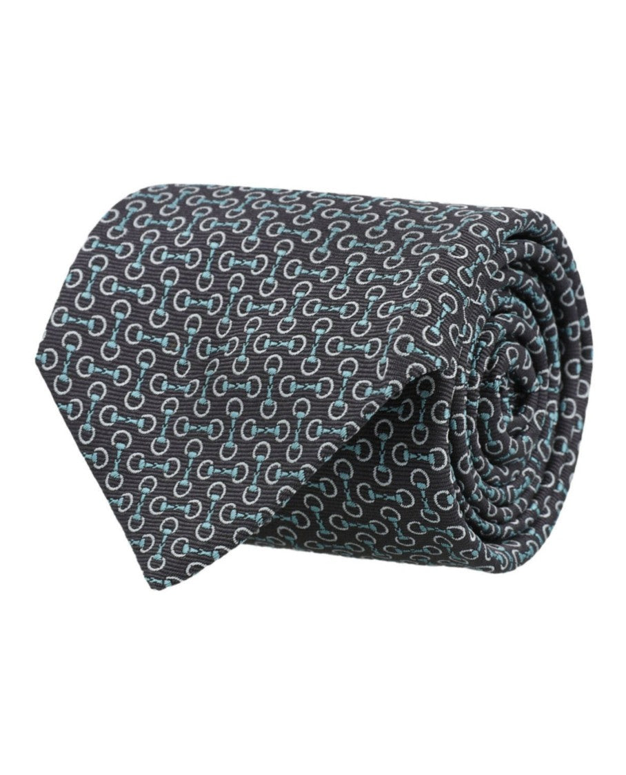 Gucci Horsebit Silk Jacquard Tie