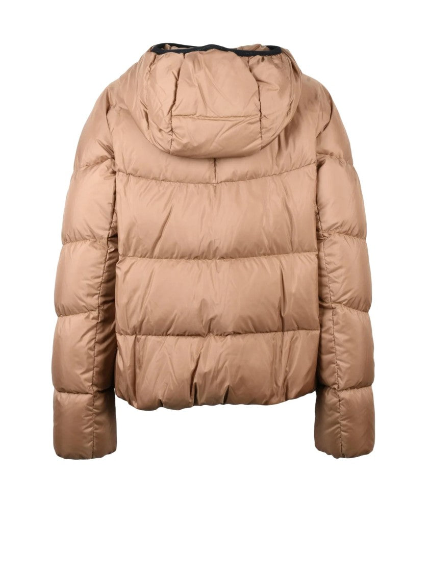 Peuterey Yellow Carena Hooded Quilted Down Jacket