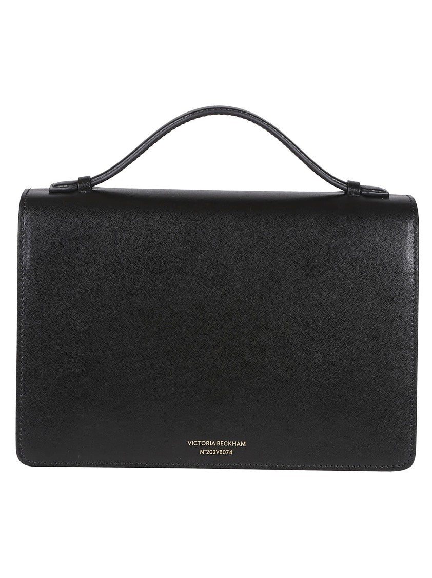 Victoria Beckham Dorian Black Calf Leather Shoulder Bag