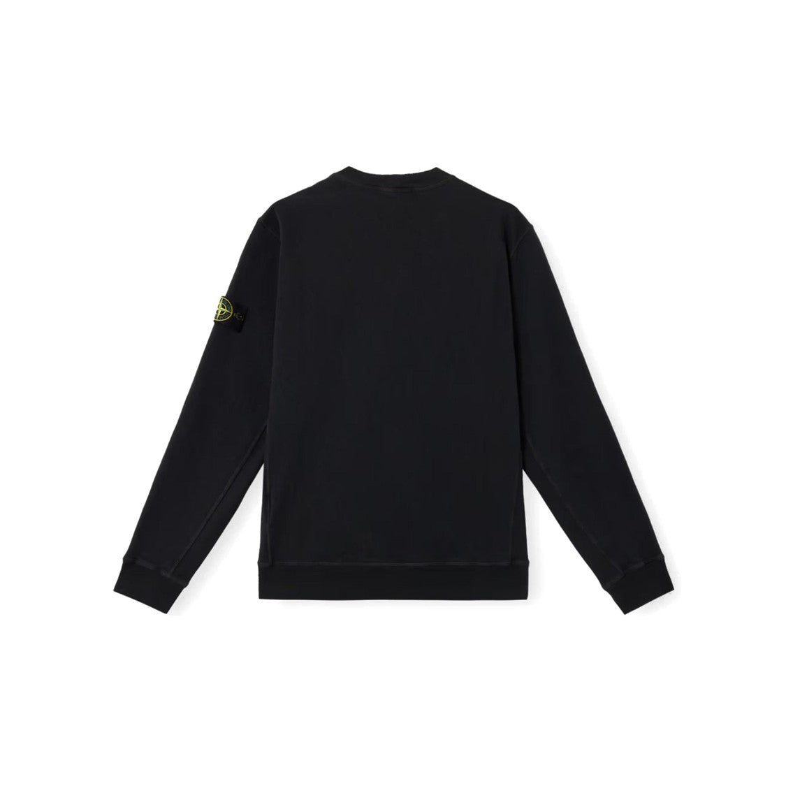 Stone Island Black Cotton Sweatshirt With Crew Neckline