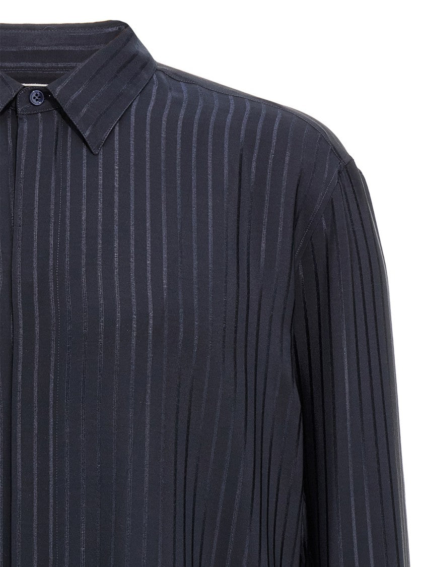 Saint Laurent Silk Striped Shirt