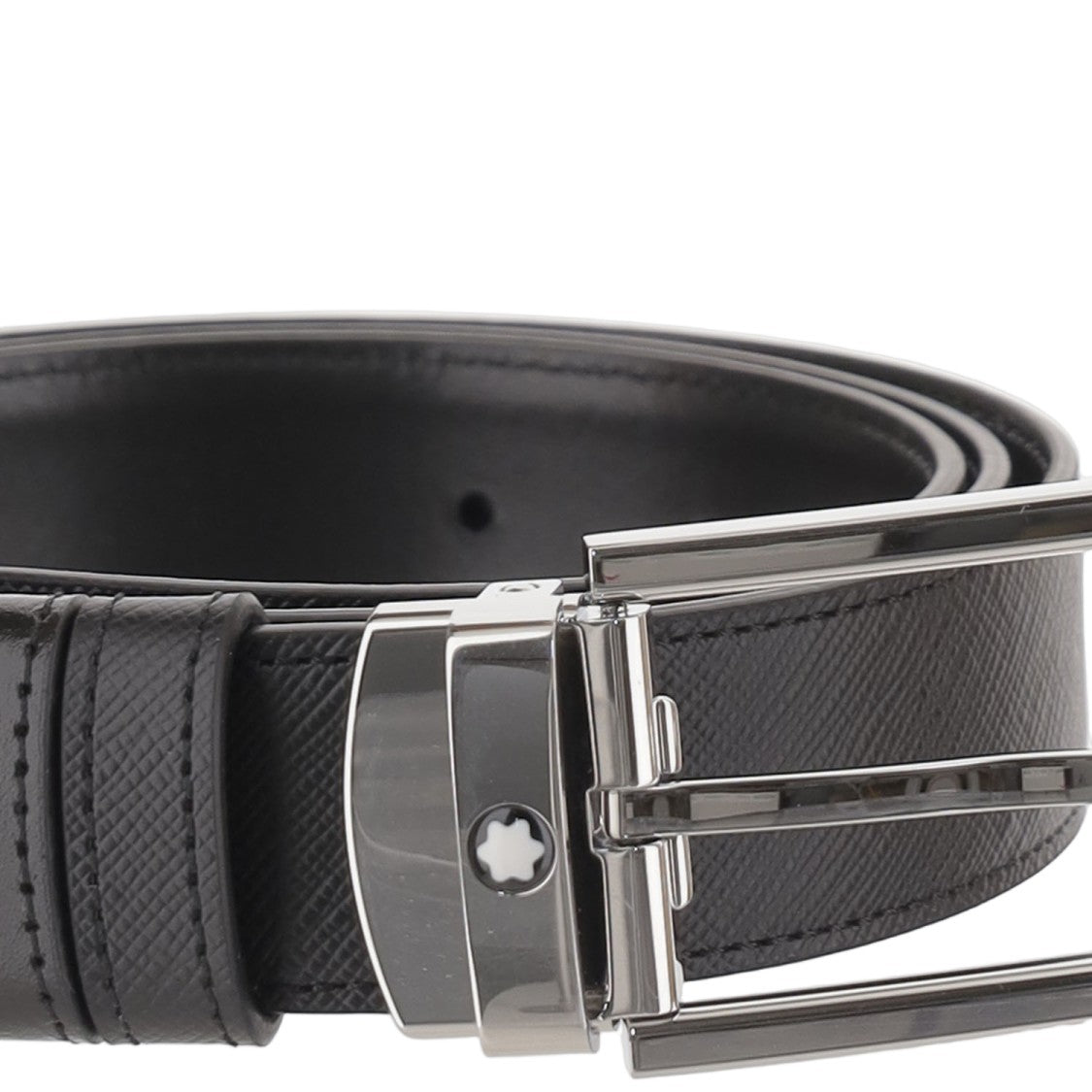Montblanc Black Reversible Meisterstueck Leather Belt