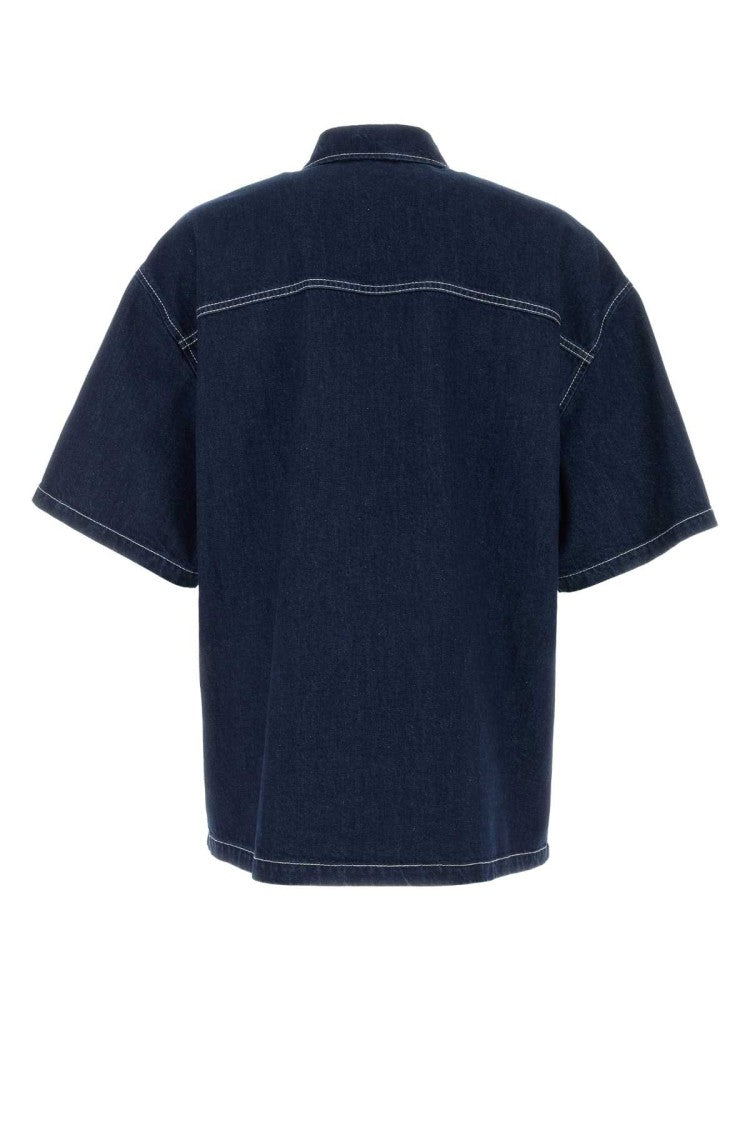 Gucci Relaxed-Fit Denim Shirt With Signature Logo Pocket