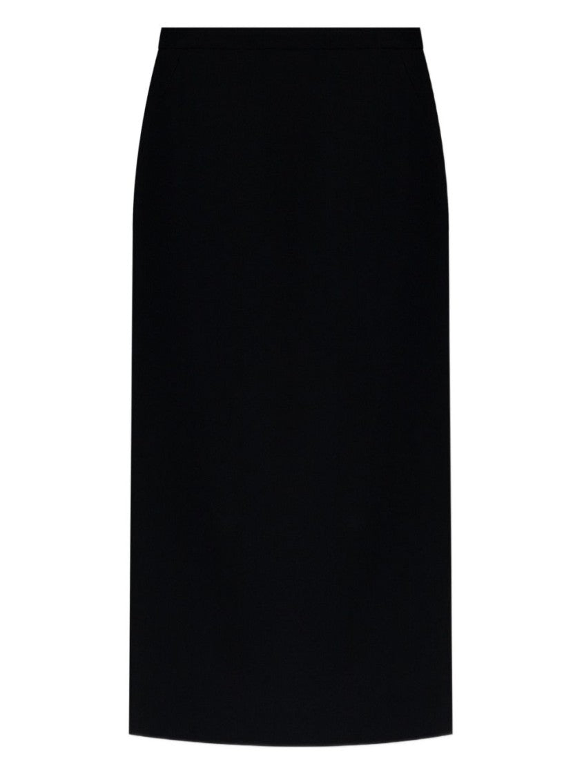 Givenchy Black Straight Silhouette Midi Skirt