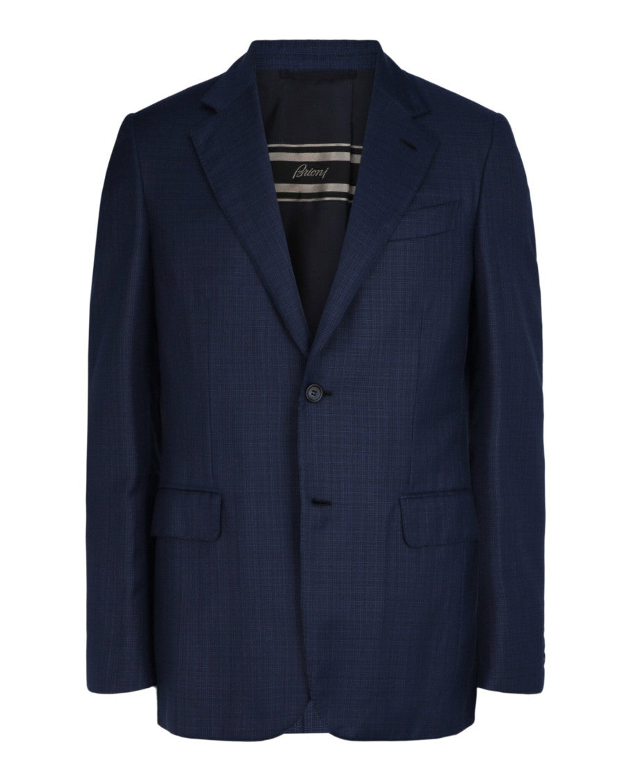 Brioni Single-Breasted Wool Blazer With Notched Lapels