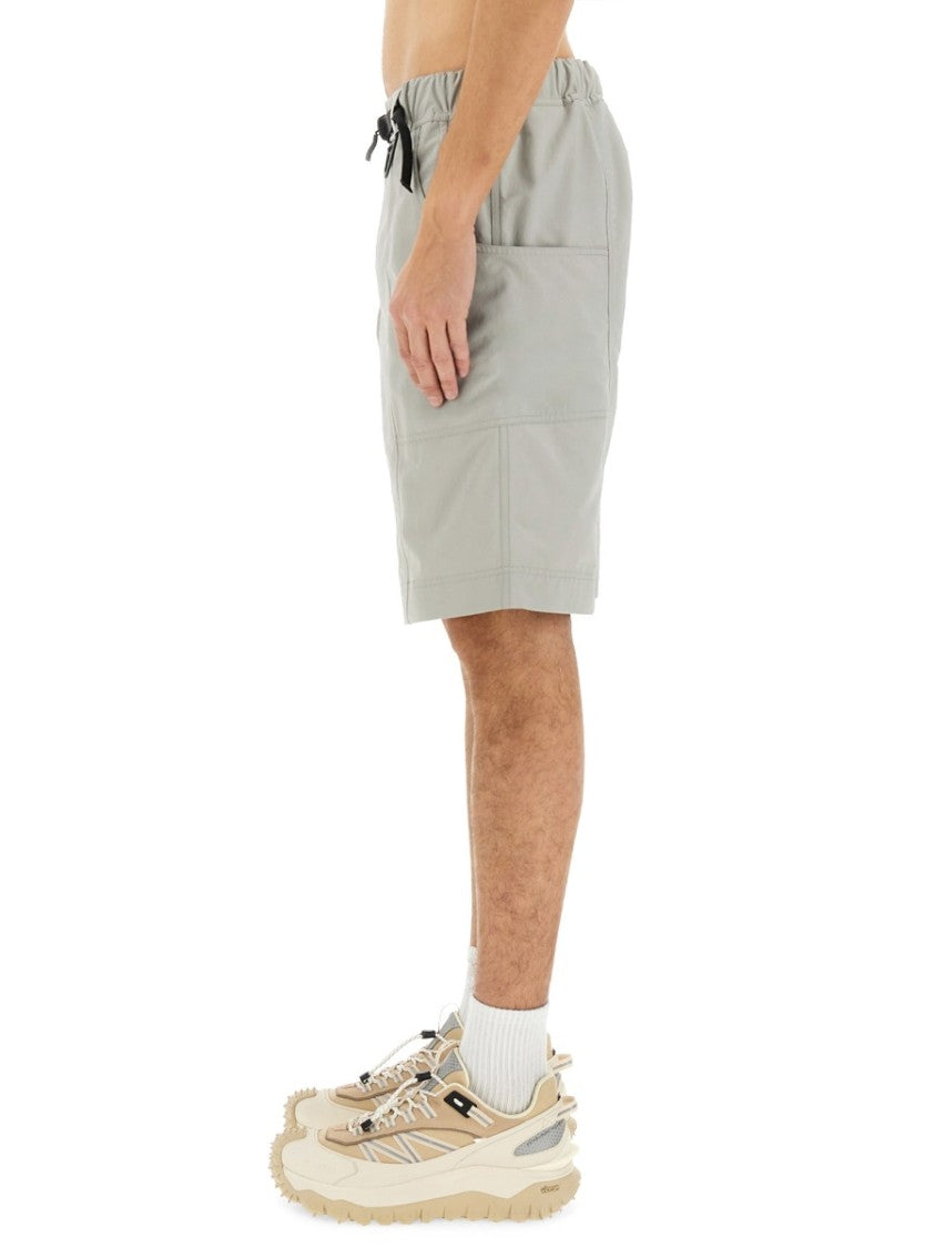 Moncler Grenoble Belted Bermuda Shorts With Relaxed Fit