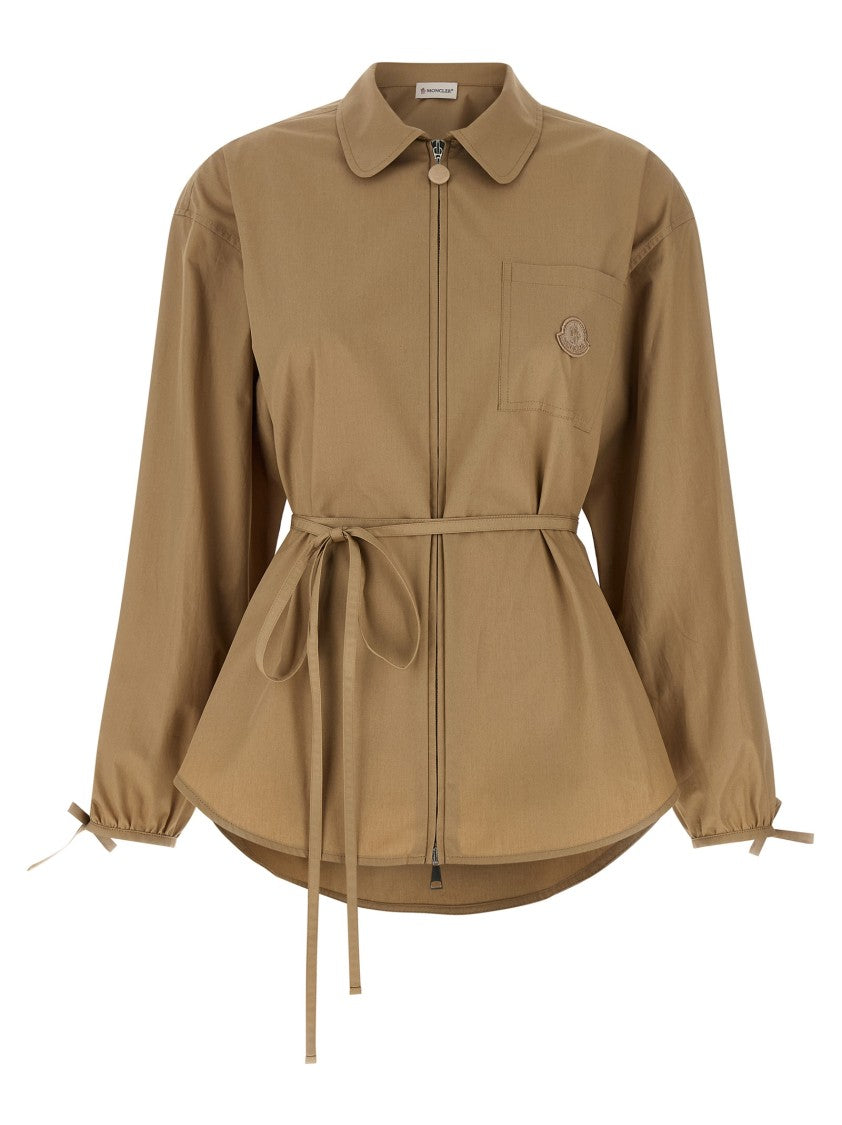 Moncler Grosgrain Logo Patch Overshirt