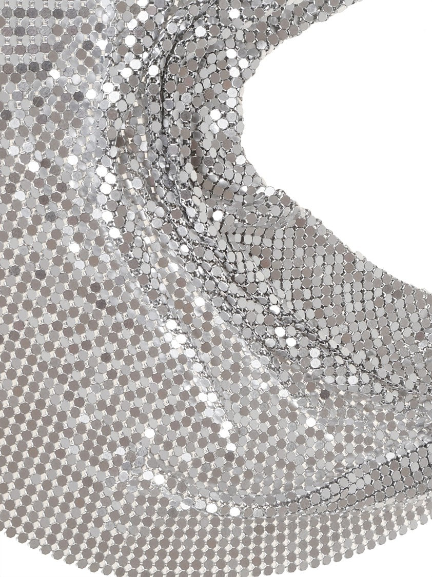 Paco Rabanne Metallic Aluminum Scarf With Shimmering Sequins