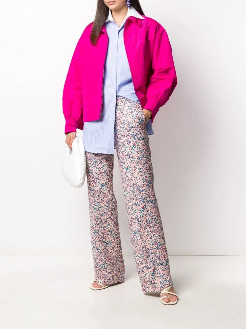 N°21 Daisy Print Wide-Leg Trousers