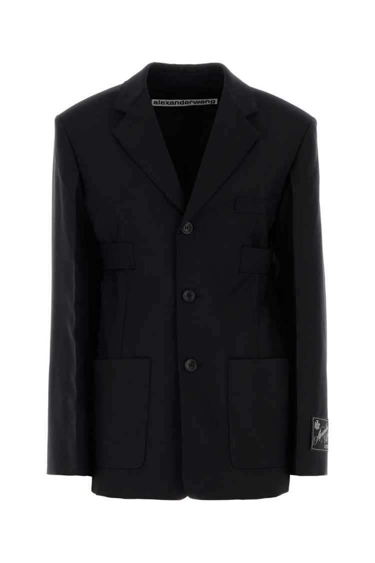 Alexander Wang Black Wool Blend Blazer