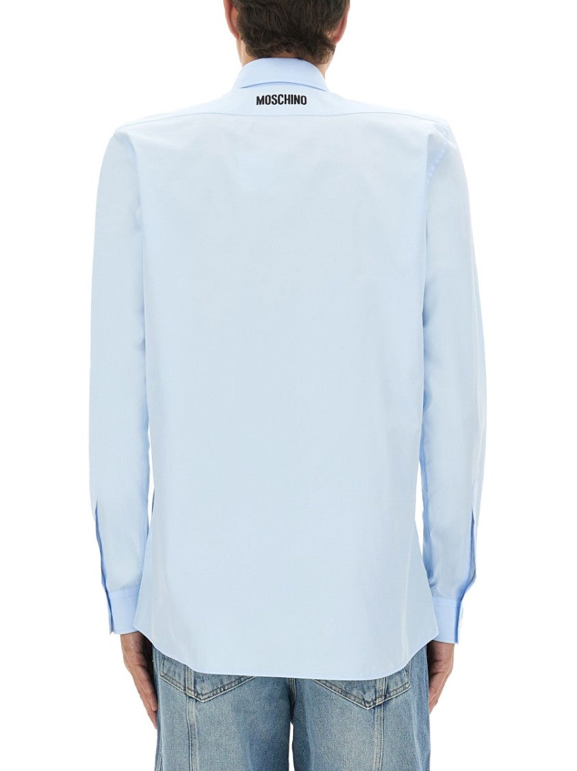 Moschino Classic White Cotton Poplin Shirt