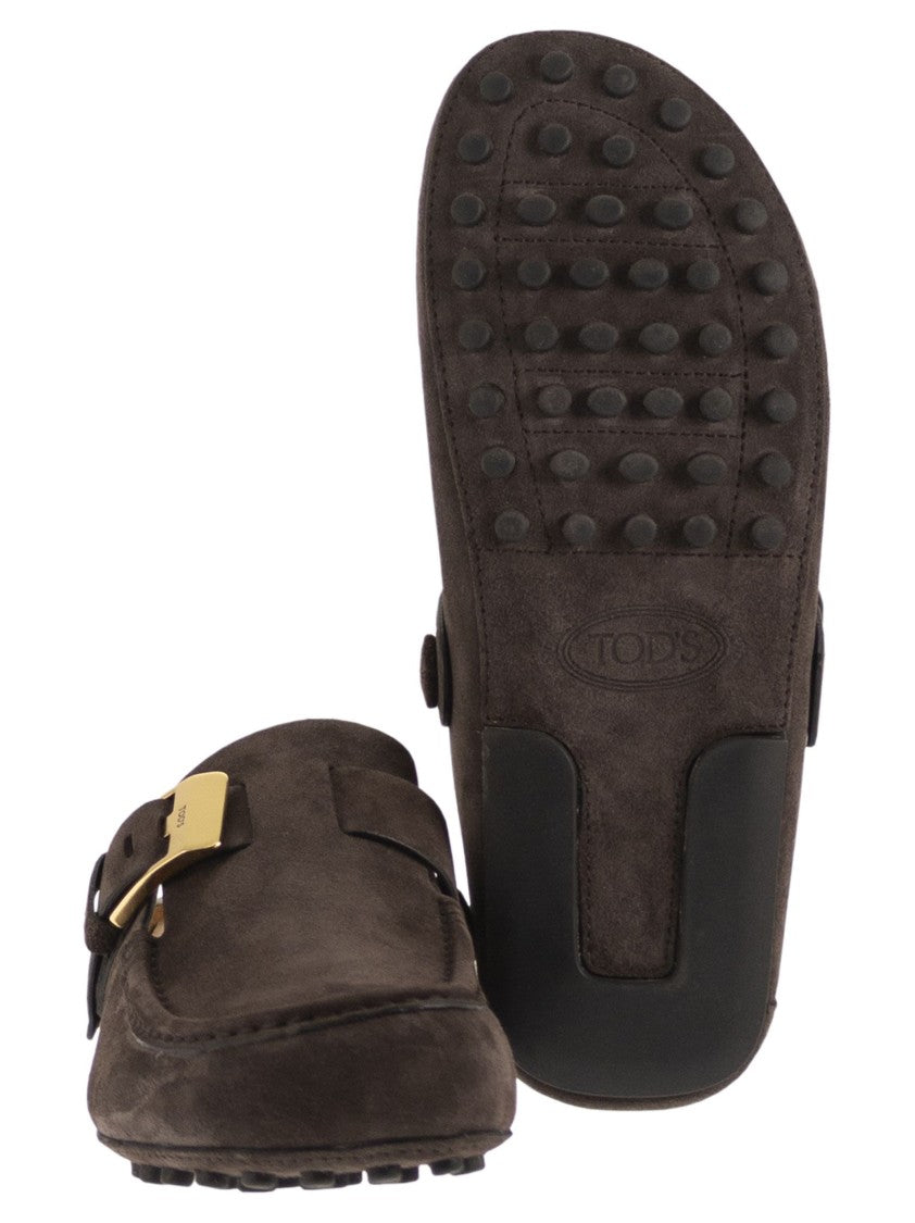 Tod's Suede Sabot Loafers