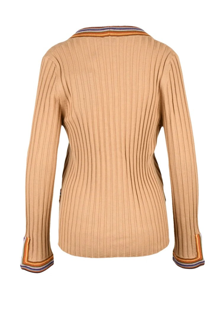 Etro Button Cardigan Wool - Beige