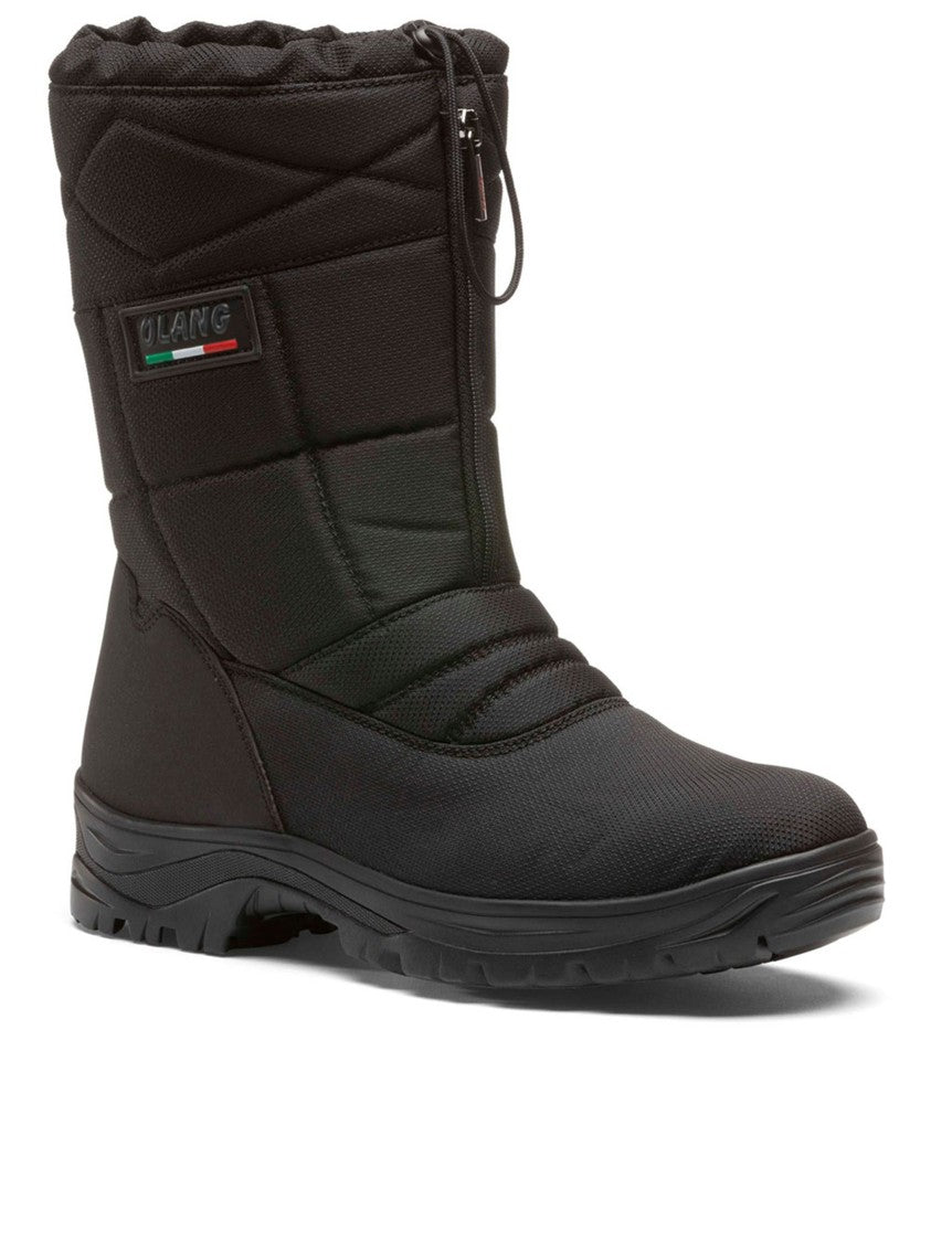 Olang Mid-Calf Quilted Nylon Boots With Rugged Rubber Sole