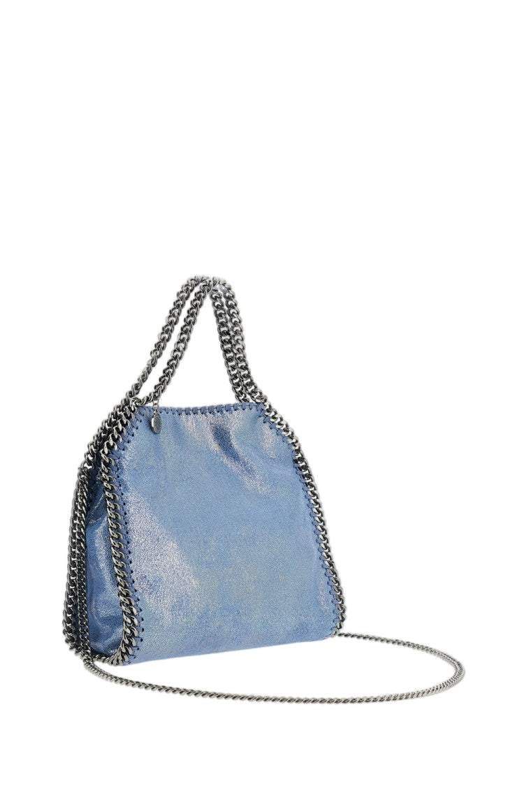 Stella Mccartney Light Blue Falabella Mini Tote Faux Suede Tote Bag