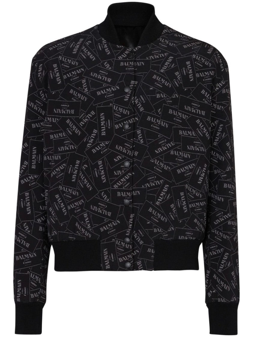 Balmain Bomber Coat With Bold All-Over Print