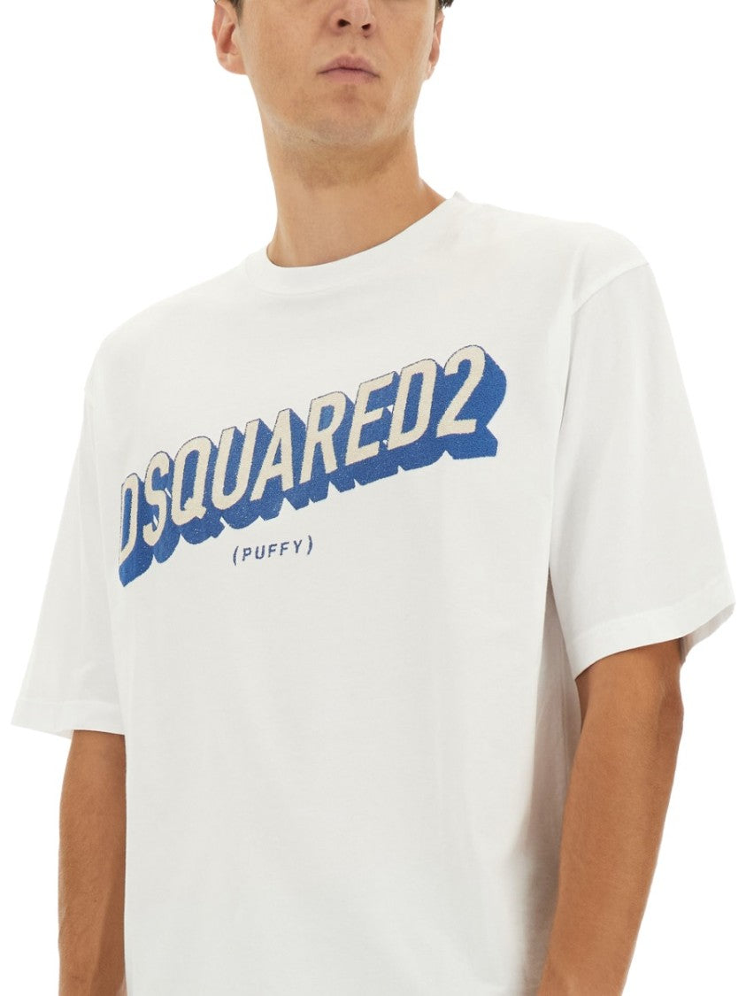 Dsquared2 Boxy-Fit White T-Shirt