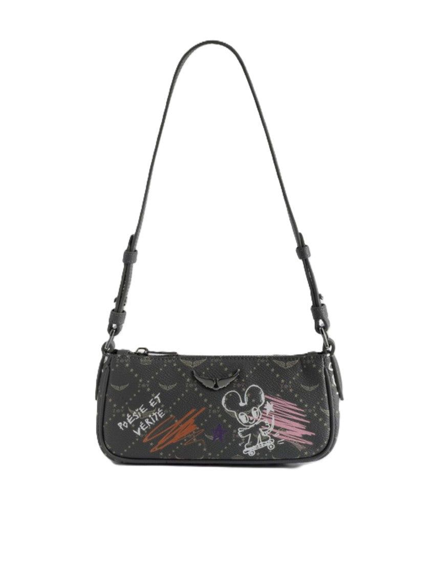 Zadig & Voltaire Small Rectangular Shoulder Bag With Playful Illustrations