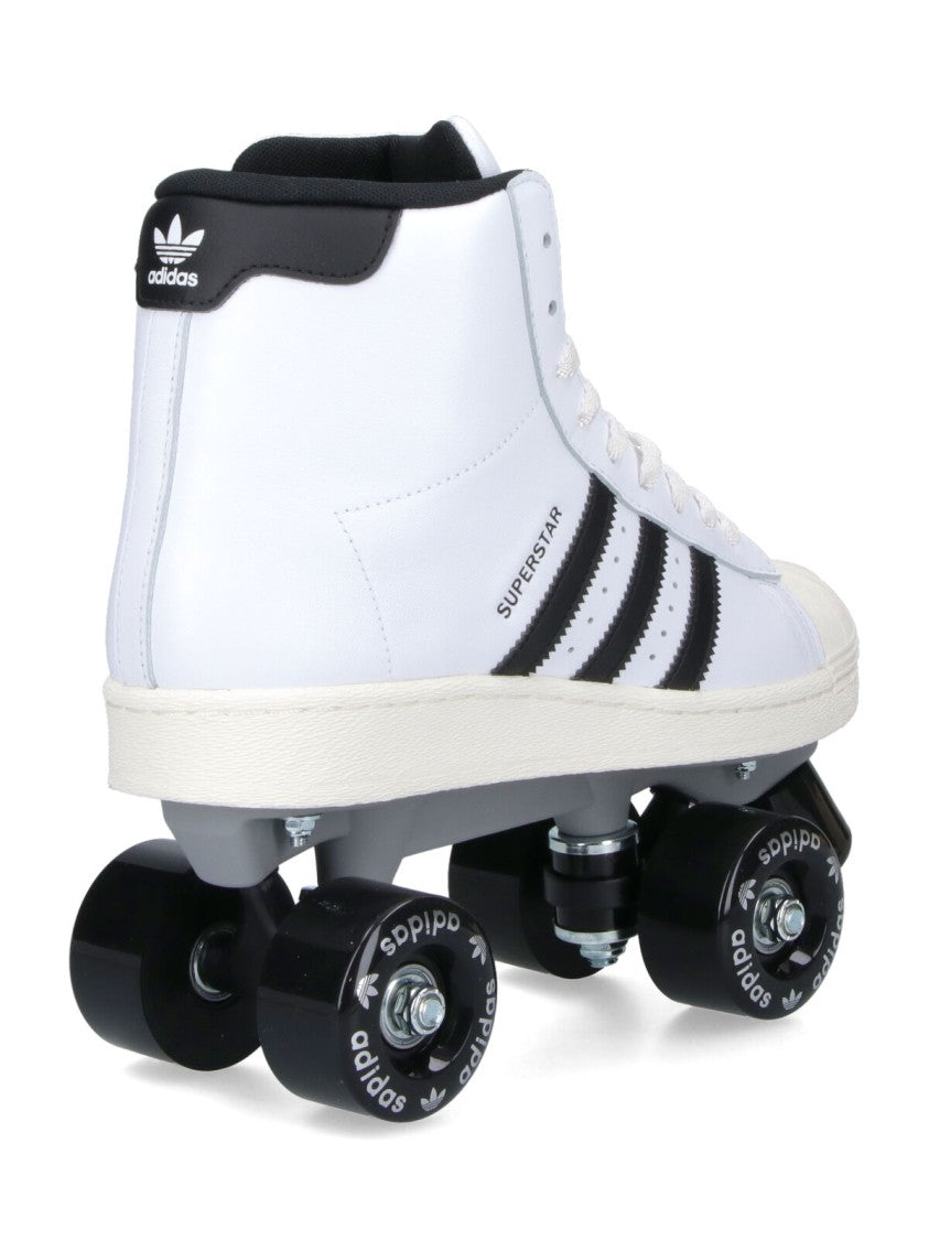 Adidas White "Superstar 82" Roller Skates