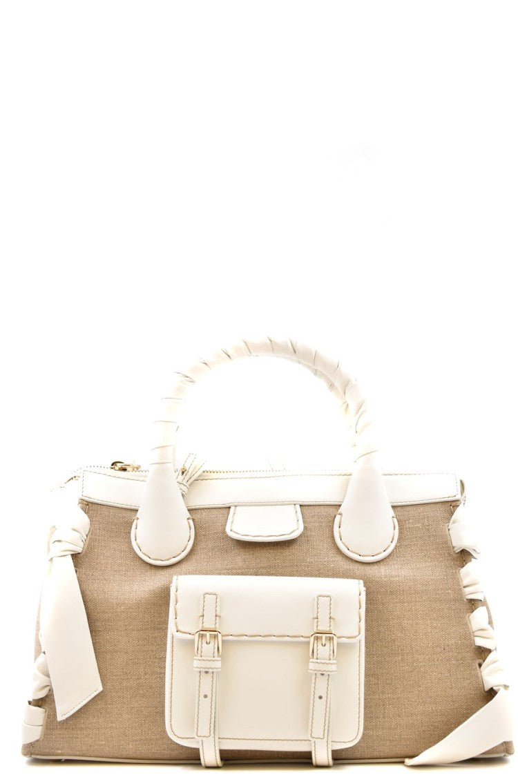 Chloé White Canvas Tote Bag