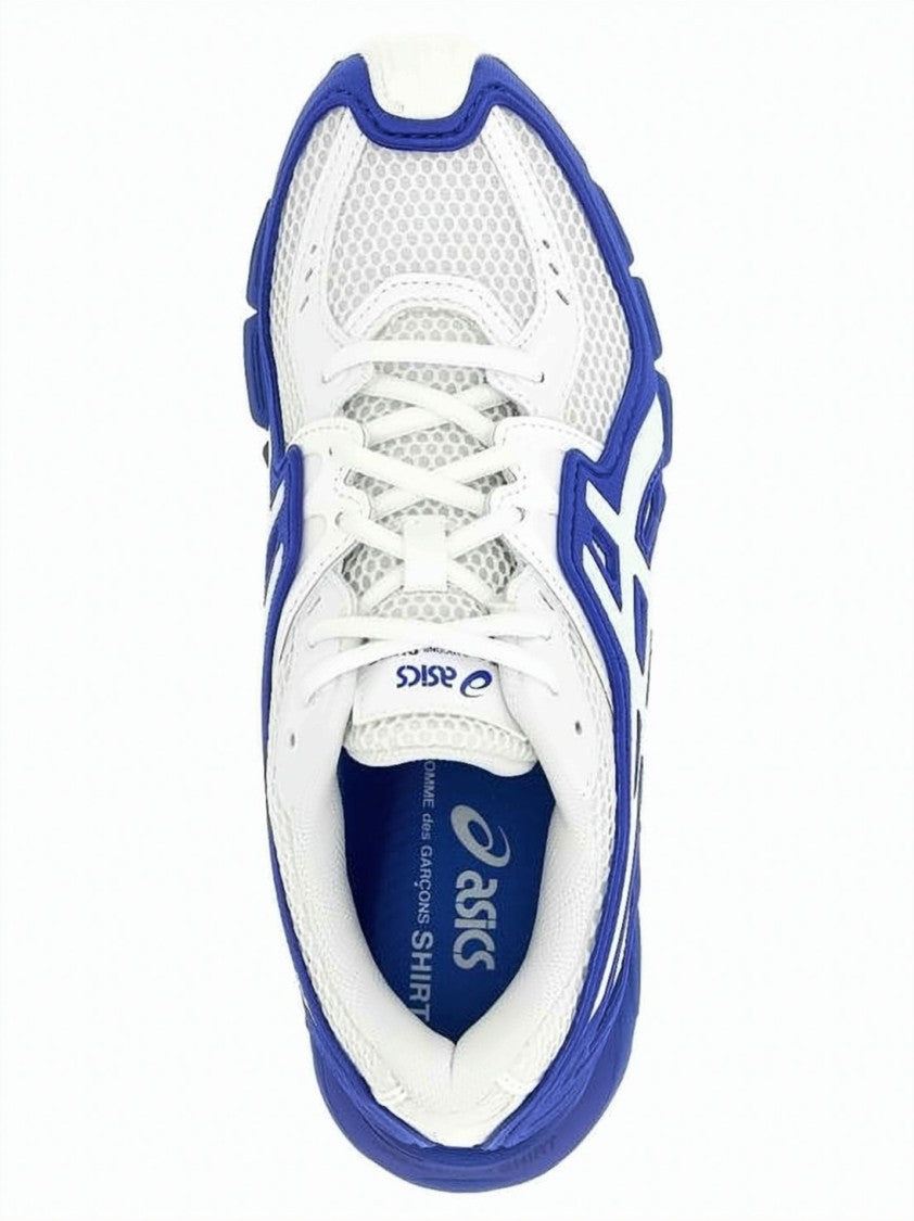 Comme Des Garçons White Breathable Mesh Synthetic Leather Sneakers